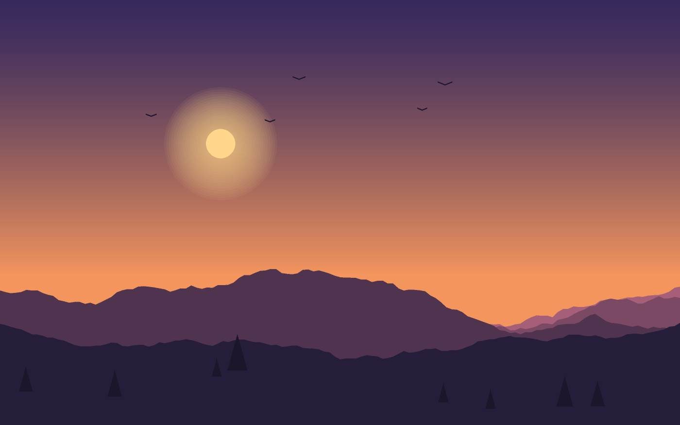 Landschapsillustratie