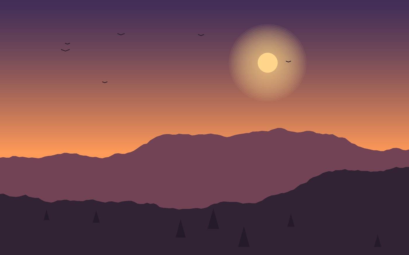 Landschapsillustratie