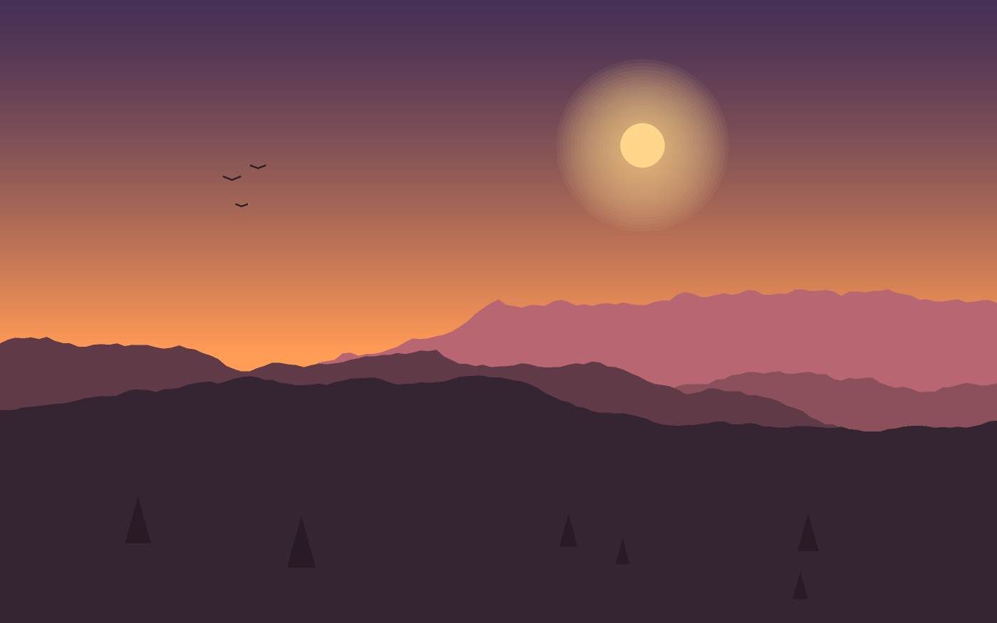Landschapsillustratie