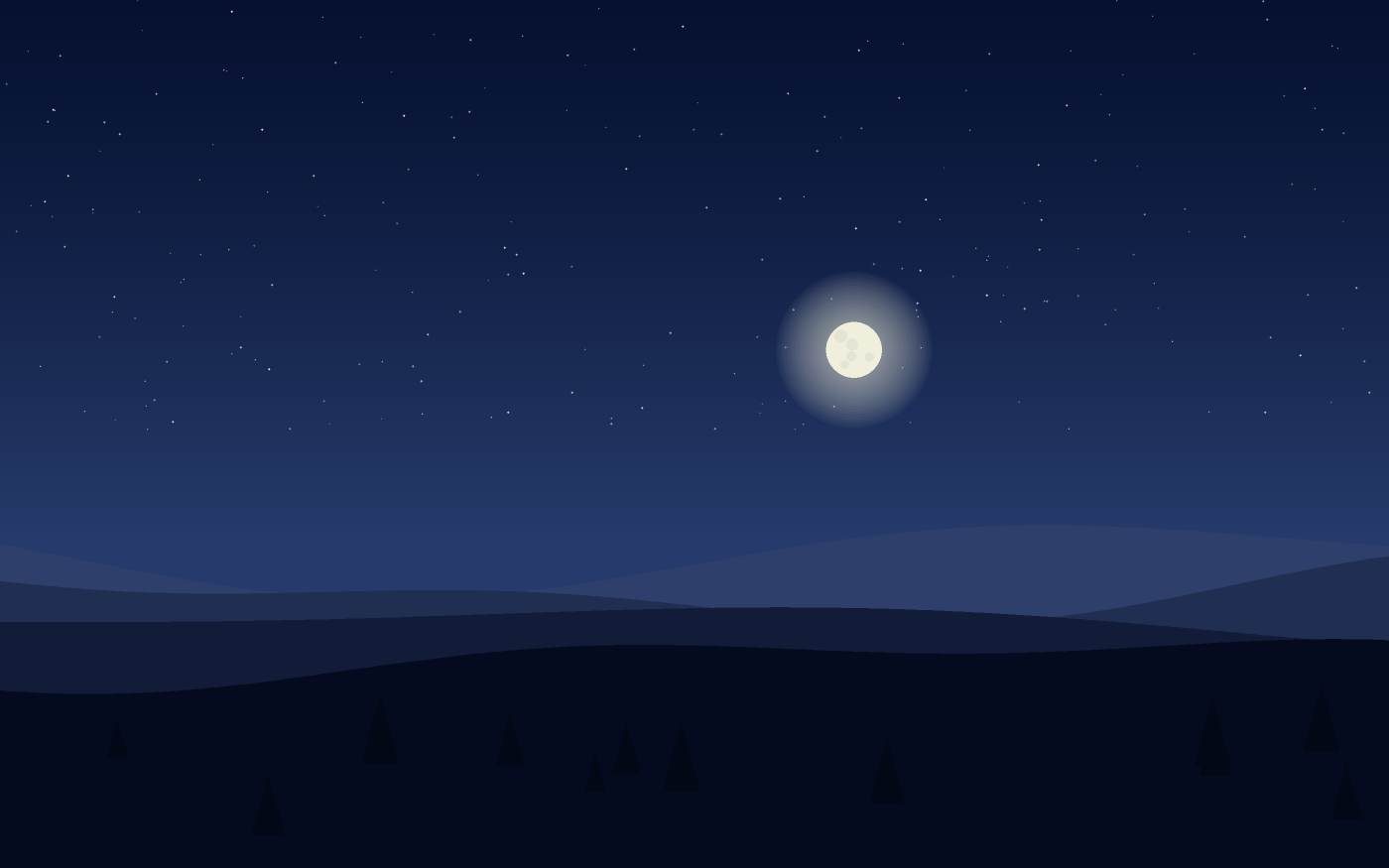 Ilustração de uma paisagem